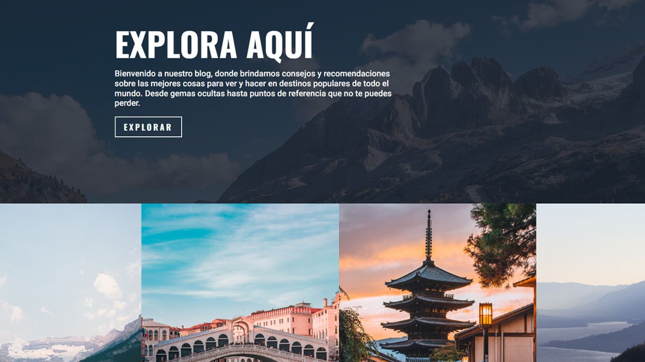 Explora Aquí Website